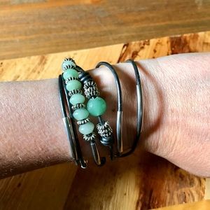 Lizzy James Bracelet-Necklace with Gemstones